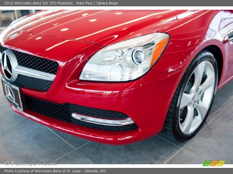 Mars Red / Sahara Beige 2012 Mercedes-Benz SLK 350 Roadster