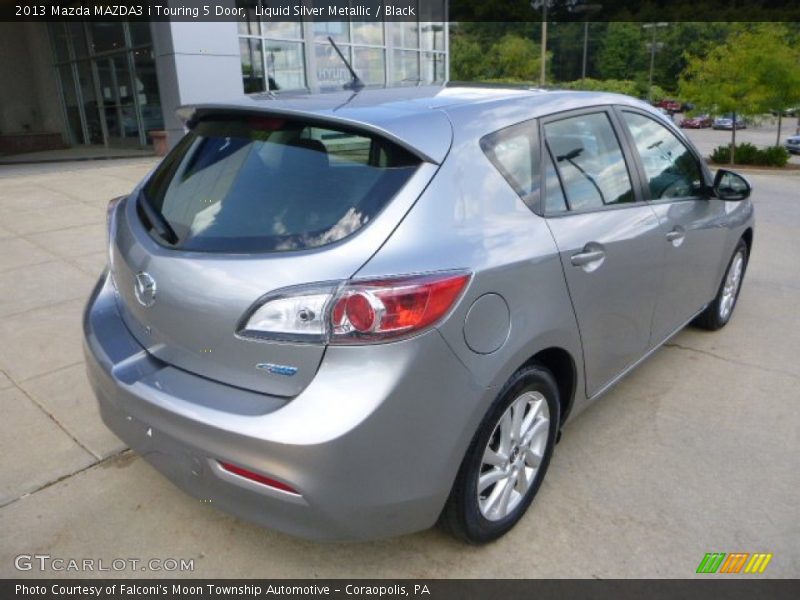 Liquid Silver Metallic / Black 2013 Mazda MAZDA3 i Touring 5 Door