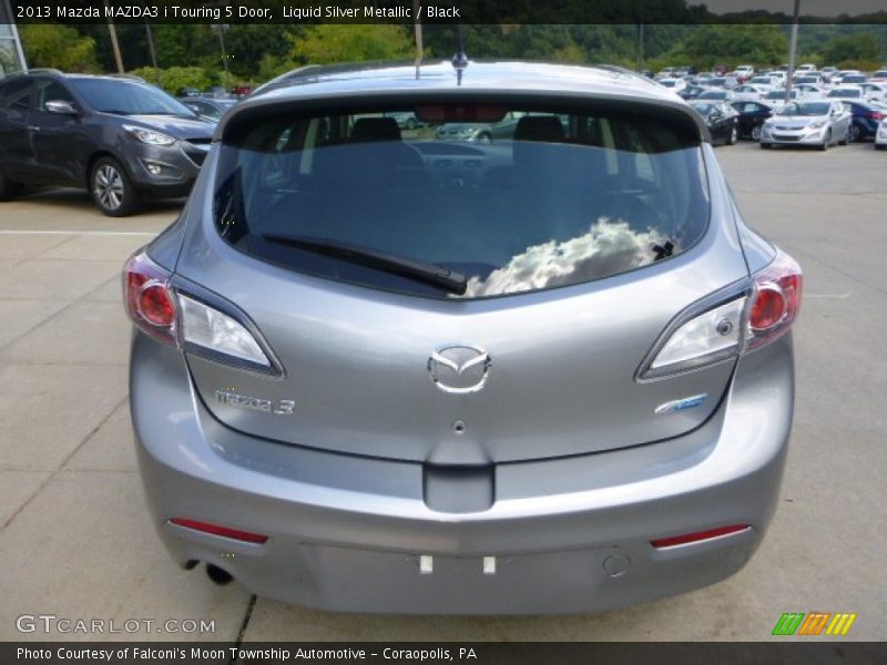Liquid Silver Metallic / Black 2013 Mazda MAZDA3 i Touring 5 Door