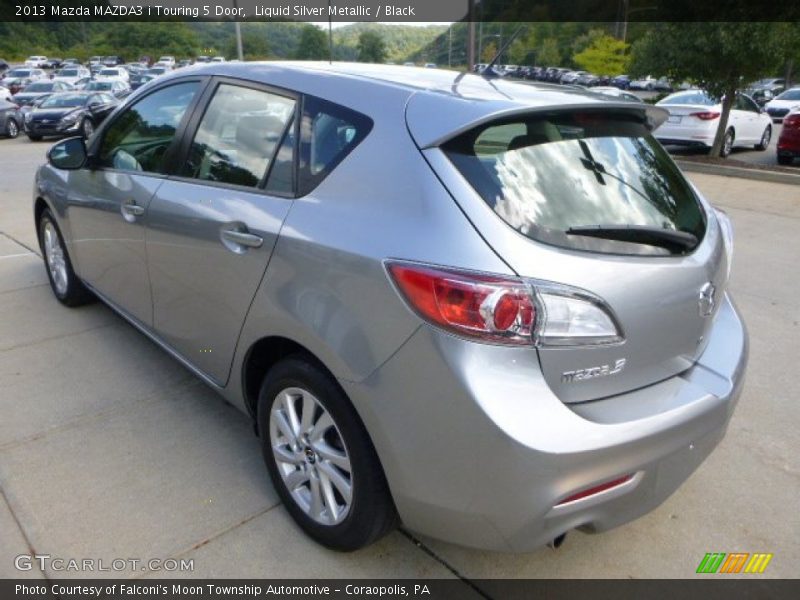 Liquid Silver Metallic / Black 2013 Mazda MAZDA3 i Touring 5 Door