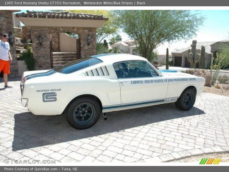 Wimbledon White/Blue Stripes / Black 1965 Ford Mustang Shelby GT350 Recreation