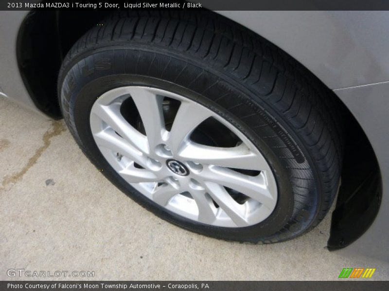 Liquid Silver Metallic / Black 2013 Mazda MAZDA3 i Touring 5 Door