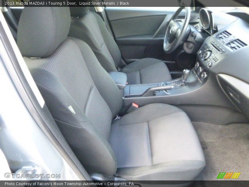Liquid Silver Metallic / Black 2013 Mazda MAZDA3 i Touring 5 Door