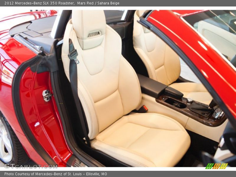 Mars Red / Sahara Beige 2012 Mercedes-Benz SLK 350 Roadster