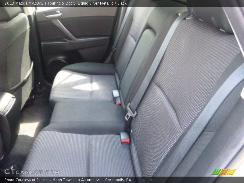 Liquid Silver Metallic / Black 2013 Mazda MAZDA3 i Touring 5 Door