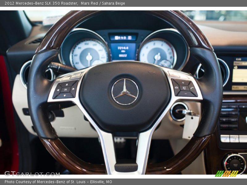 Mars Red / Sahara Beige 2012 Mercedes-Benz SLK 350 Roadster