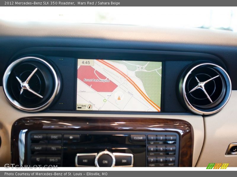 Mars Red / Sahara Beige 2012 Mercedes-Benz SLK 350 Roadster