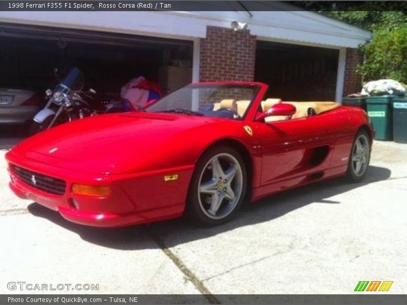 Rosso Corsa (Red) / Tan 1998 Ferrari F355 F1 Spider