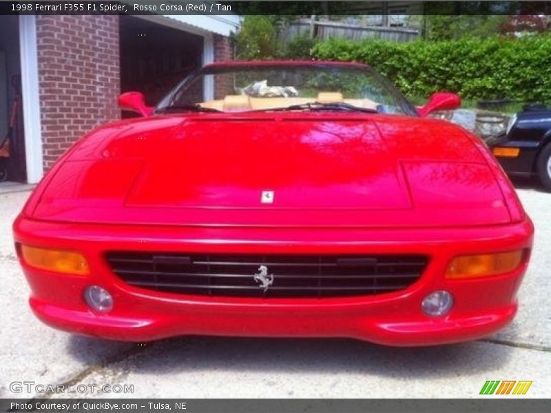 Rosso Corsa (Red) / Tan 1998 Ferrari F355 F1 Spider