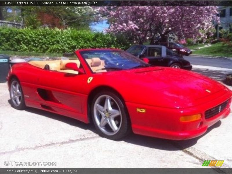 Rosso Corsa (Red) / Tan 1998 Ferrari F355 F1 Spider