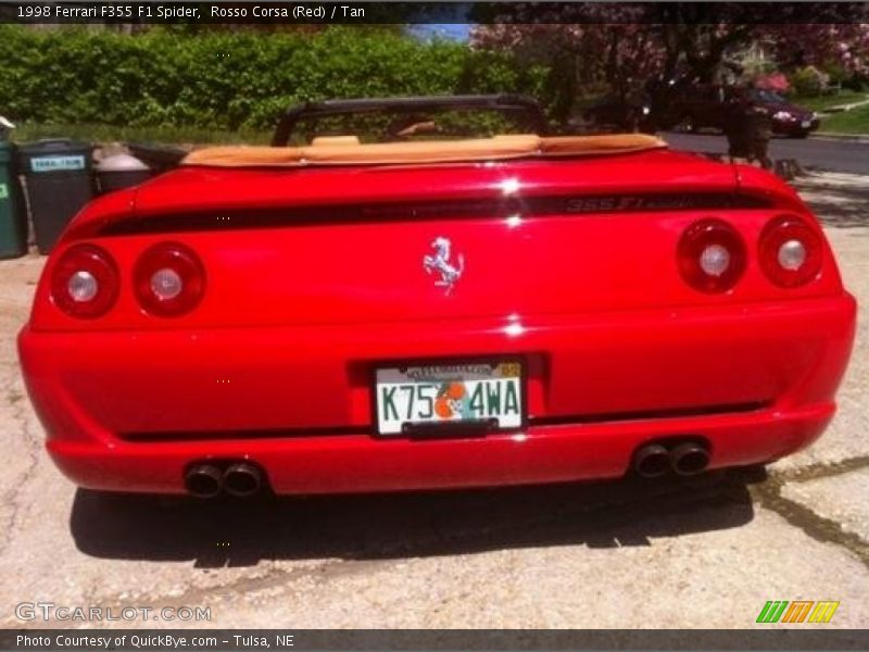 Rosso Corsa (Red) / Tan 1998 Ferrari F355 F1 Spider