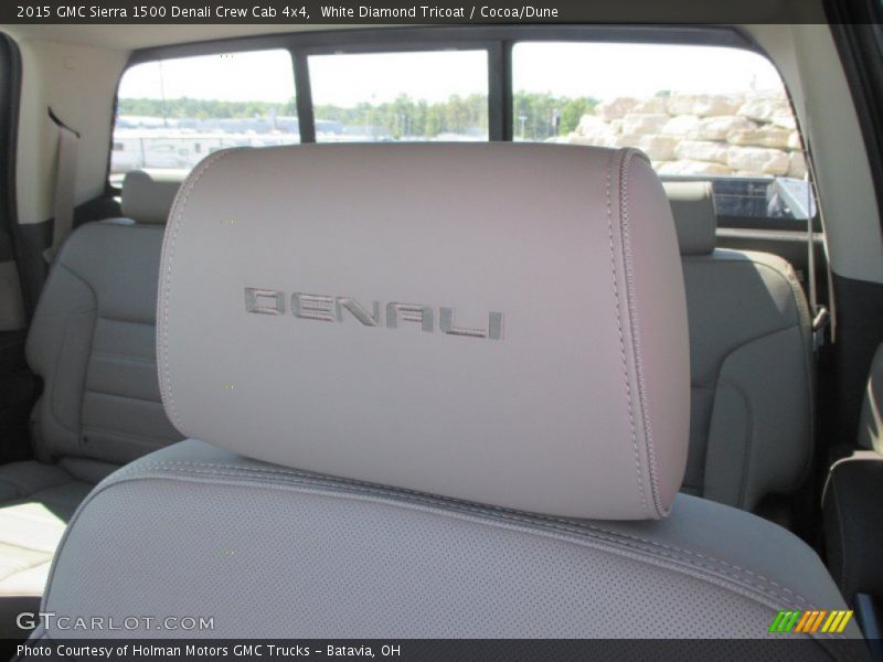 White Diamond Tricoat / Cocoa/Dune 2015 GMC Sierra 1500 Denali Crew Cab 4x4
