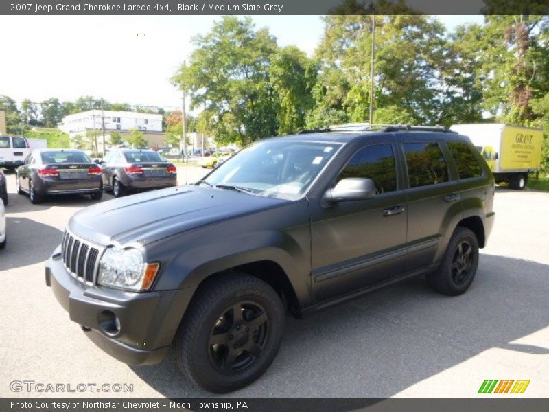 Black / Medium Slate Gray 2007 Jeep Grand Cherokee Laredo 4x4