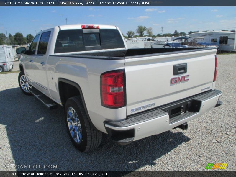 White Diamond Tricoat / Cocoa/Dune 2015 GMC Sierra 1500 Denali Crew Cab 4x4