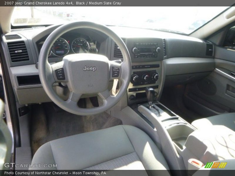 Black / Medium Slate Gray 2007 Jeep Grand Cherokee Laredo 4x4