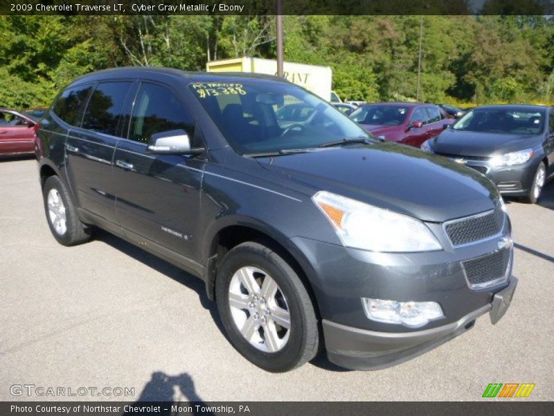 Cyber Gray Metallic / Ebony 2009 Chevrolet Traverse LT