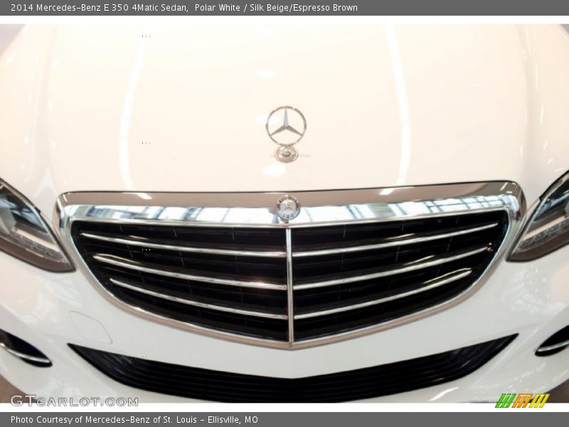 Polar White / Silk Beige/Espresso Brown 2014 Mercedes-Benz E 350 4Matic Sedan