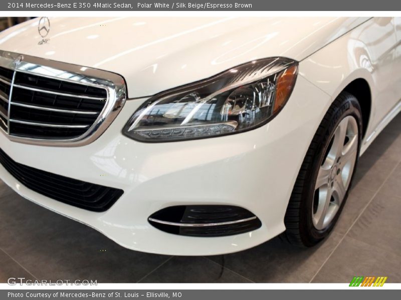 Polar White / Silk Beige/Espresso Brown 2014 Mercedes-Benz E 350 4Matic Sedan