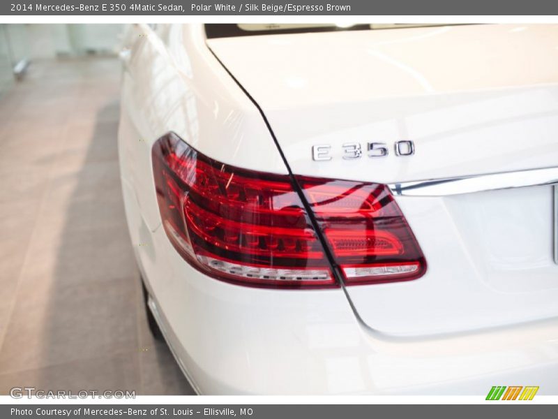 Polar White / Silk Beige/Espresso Brown 2014 Mercedes-Benz E 350 4Matic Sedan