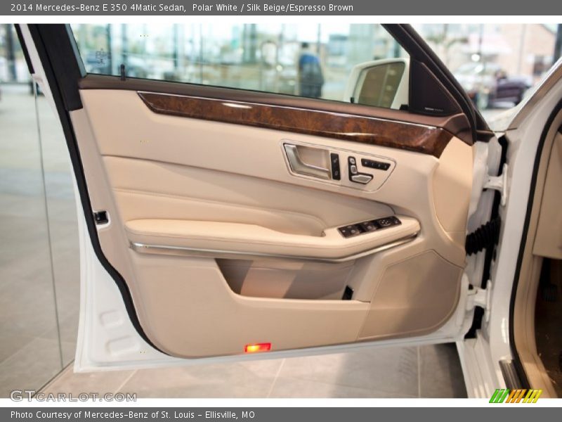 Polar White / Silk Beige/Espresso Brown 2014 Mercedes-Benz E 350 4Matic Sedan