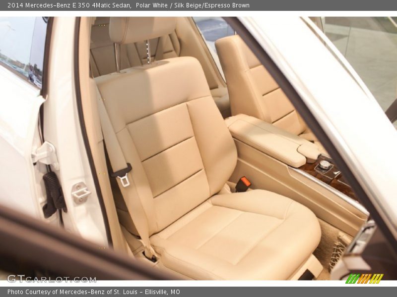 Polar White / Silk Beige/Espresso Brown 2014 Mercedes-Benz E 350 4Matic Sedan