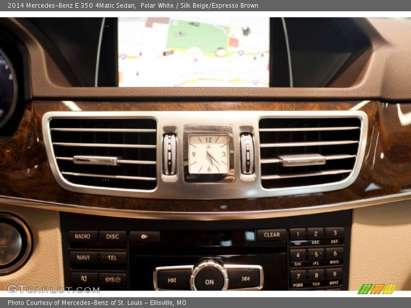 Polar White / Silk Beige/Espresso Brown 2014 Mercedes-Benz E 350 4Matic Sedan
