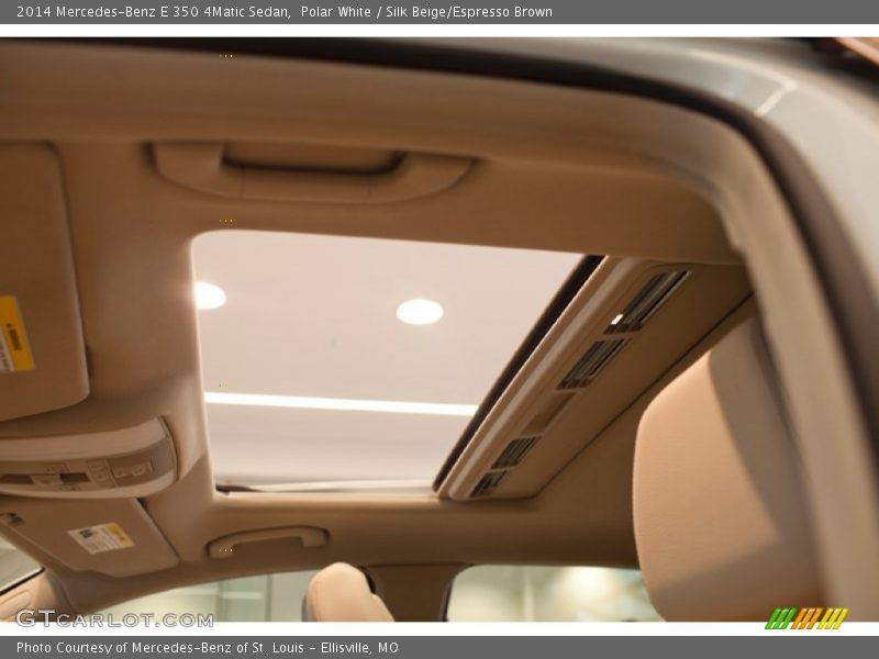 Polar White / Silk Beige/Espresso Brown 2014 Mercedes-Benz E 350 4Matic Sedan
