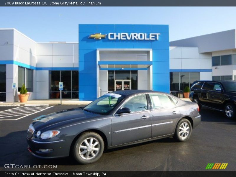 Stone Gray Metallic / Titanium 2009 Buick LaCrosse CX
