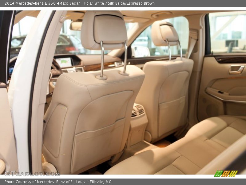 Polar White / Silk Beige/Espresso Brown 2014 Mercedes-Benz E 350 4Matic Sedan
