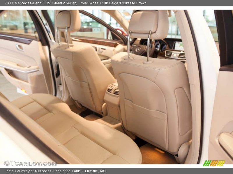 Polar White / Silk Beige/Espresso Brown 2014 Mercedes-Benz E 350 4Matic Sedan
