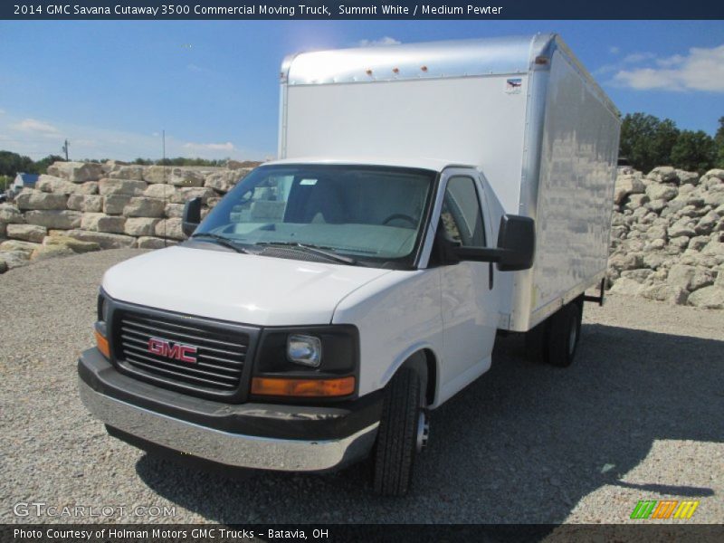 Summit White / Medium Pewter 2014 GMC Savana Cutaway 3500 Commercial Moving Truck
