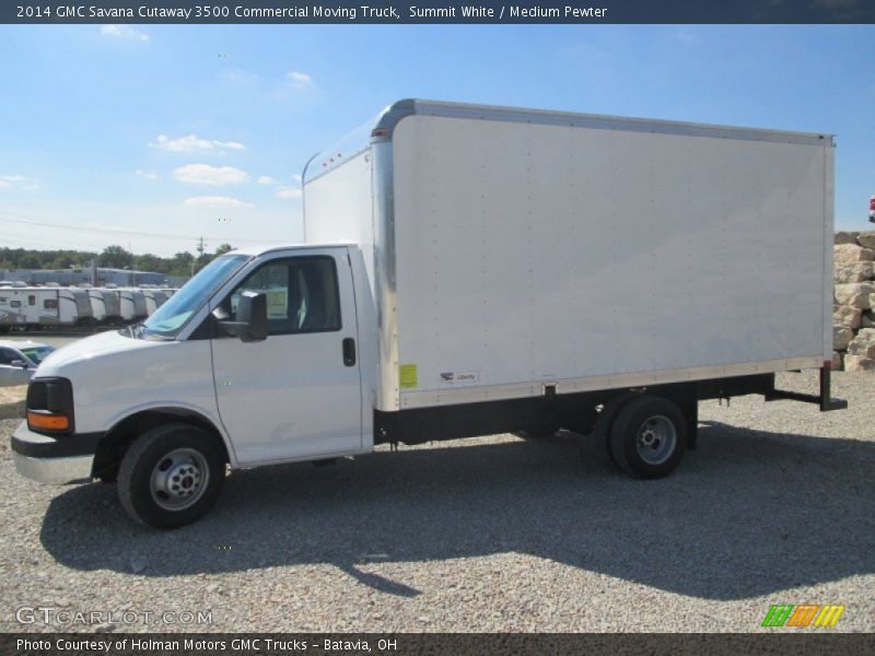 Summit White / Medium Pewter 2014 GMC Savana Cutaway 3500 Commercial Moving Truck