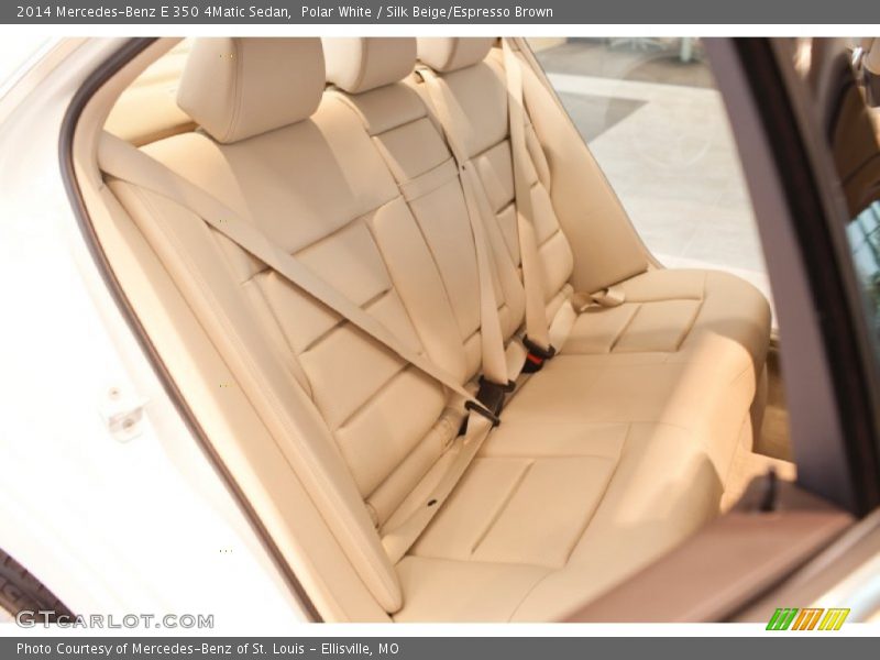 Polar White / Silk Beige/Espresso Brown 2014 Mercedes-Benz E 350 4Matic Sedan