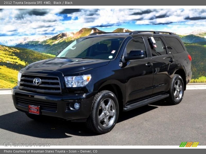 Black / Black 2012 Toyota Sequoia SR5 4WD