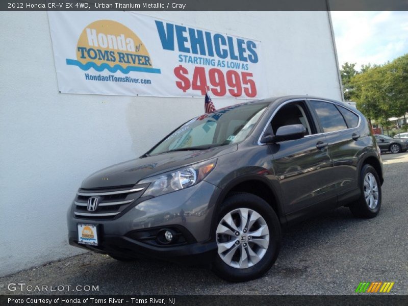 Urban Titanium Metallic / Gray 2012 Honda CR-V EX 4WD