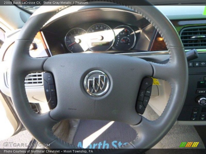 Stone Gray Metallic / Titanium 2009 Buick LaCrosse CX