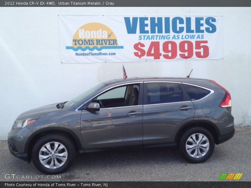 Urban Titanium Metallic / Gray 2012 Honda CR-V EX 4WD
