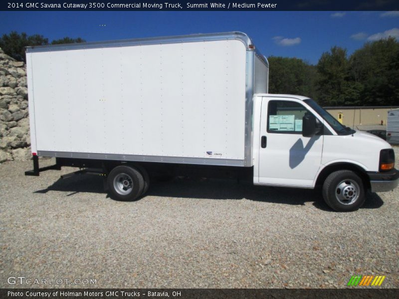 Summit White / Medium Pewter 2014 GMC Savana Cutaway 3500 Commercial Moving Truck