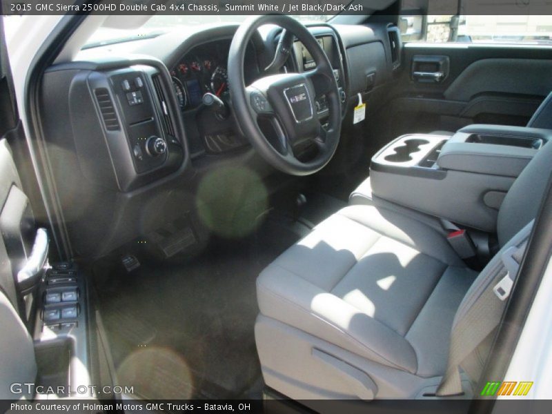 Summit White / Jet Black/Dark Ash 2015 GMC Sierra 2500HD Double Cab 4x4 Chassis