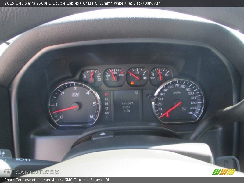 Summit White / Jet Black/Dark Ash 2015 GMC Sierra 2500HD Double Cab 4x4 Chassis