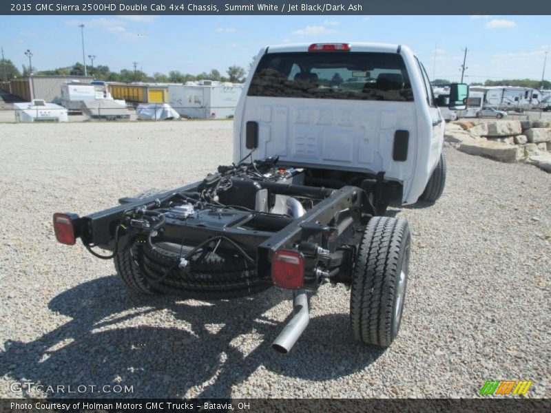 Summit White / Jet Black/Dark Ash 2015 GMC Sierra 2500HD Double Cab 4x4 Chassis