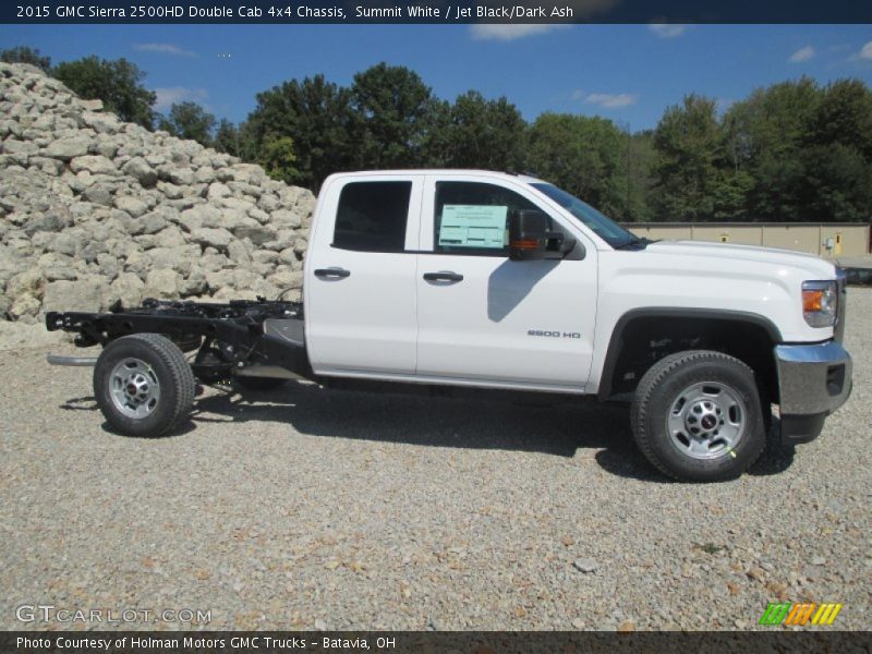  2015 Sierra 2500HD Double Cab 4x4 Chassis Summit White