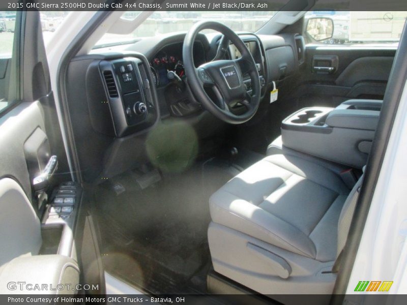 Summit White / Jet Black/Dark Ash 2015 GMC Sierra 2500HD Double Cab 4x4 Chassis