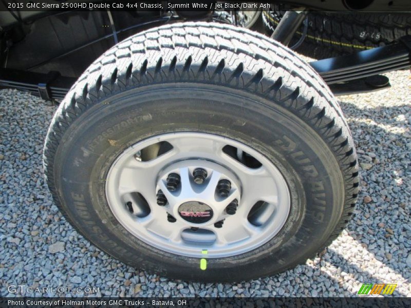 Summit White / Jet Black/Dark Ash 2015 GMC Sierra 2500HD Double Cab 4x4 Chassis