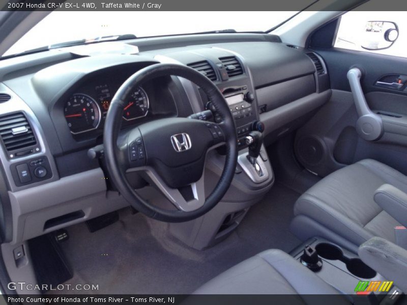Taffeta White / Gray 2007 Honda CR-V EX-L 4WD