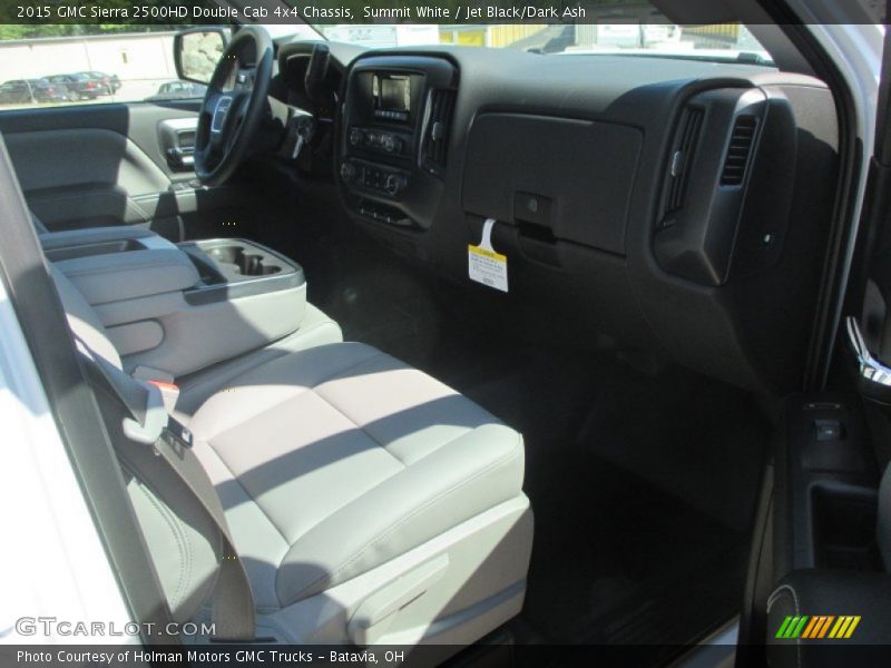 Summit White / Jet Black/Dark Ash 2015 GMC Sierra 2500HD Double Cab 4x4 Chassis