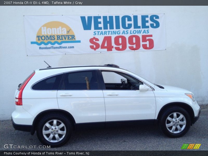 Taffeta White / Gray 2007 Honda CR-V EX-L 4WD