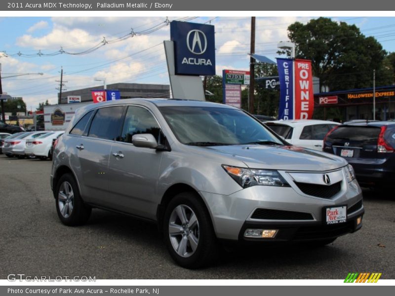 Palladium Metallic / Ebony 2011 Acura MDX Technology