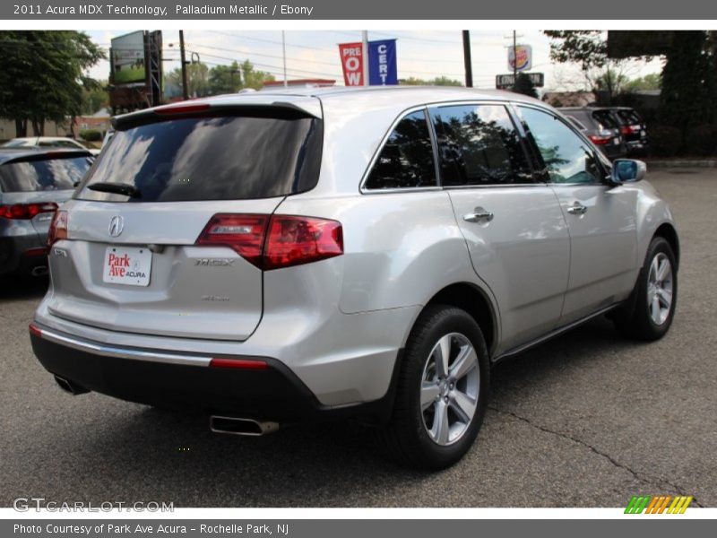 Palladium Metallic / Ebony 2011 Acura MDX Technology