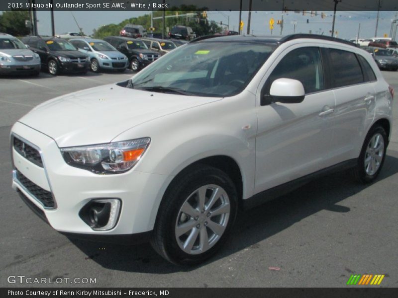 White / Black 2015 Mitsubishi Outlander Sport SE AWC